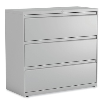 Alera 42 in. x 18.63 in. x 40.25 in. 3 Legal/Letter/A4/A5 Size Lateral File Drawers - Light Gray