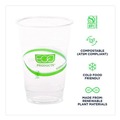Food Trays, Containers, and Lids | Eco-Products EP-CC10-GS 10 oz GreenStripe PLA Plastic Cold Cups - Clear (1000/Carton) image number 4