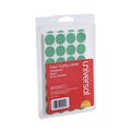 Office Jansan | Universal UNV40115 0.75 in. Diameter Self-Adhesive Removable Color-Coding Labels - Green (28/Sheet, 36 Sheets/Pack) image number 1