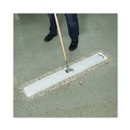 Mops | Boardwalk BWK1348 48 in. x 5 in. Hygrade Cotton Industrial Dust Mop Head - White image number 5