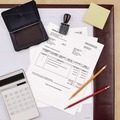 Office Jansan | Carter's 21082 6.25 in. x 3.25 in. Pre-Inked Felt Stamp Pad - Black image number 2