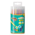 Office & Office Supplies | BIC BKCMD20AST Kids Medium Bullet Tip Plastic Tube Ultra Washable Markers - Assorted Colors (20/Pack) image number 0