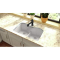 Elkay ELGULB3322WH0 Quartz Undermount 33 in. x 20 in. Equal Double Bowl Sink with Aqua Divide (White) image number 1