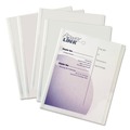 Sheet Protectors | C-Line 32457 0.13 in. Capacity 8.5 in. x 11 in. Vinyl Report Covers with Binding Bars - Clear (50/Box) image number 1