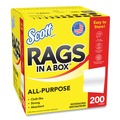 New Year New Savings! Save $25 off $150 | Scott 75260 12 in. x 9 in. POP-UP Rags in a Box - White (200/Box) image number 1