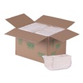 Food Trays, Containers, and Lids | Eco-Products EP-SCRC32NFA WorldView Vanguard 32 oz. 4.71 in. x 7.01 in. x 1.04 in. Sugarcane Fiber Rectangular Container - White (400/Carton) image number 2