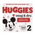 Cleaning & Janitorial Supplies | Huggies 56433 Snug and Dry 12 lbs. to 18 lbs. Diapers - Size 2 (116/Carton) image number 0