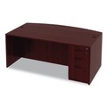 Labor Day Sale! Save $30 off $199! | Alera ALEVA532822MY Valencia Series 15.63 in. x 20.5 in. x 28.5 in. Box/File Full Pedestal - Mahogany image number 5