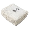 Mops | Rubbermaid Commercial FGV41800WH00 12-Piece 24 oz. Economy Cut-End Rayon Mop Head with 1 in. Band (White) image number 2