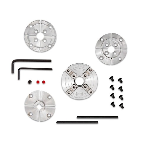 Lathe Accessories | NOVA 48124 Select Precision Midi Wood Turning Chuck Bundle with JS50N, JS25N, and JS70N Jaws image number 0