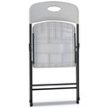 Office Jansan | Alera ALEFR9402 18.19 in. Seat Height 225 lbs. Capacity Molded Resin Folding Chair - White (4/Carton) image number 4