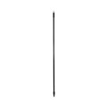 Brooms | Boardwalk BWK636 1 in. Diameter x 60 in. Fiberglass Broom Handle Nylon Plastic Threaded End - Black image number 0