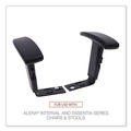 Office Jansan | Alera ALEIN49AKA10B Optional Height-Adjustable T-Arms for Essentia and Interval Series Chairs - Black (1-Pair) image number 8