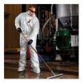 Bib Overalls | Ansell KCC 44335 A40 Elastic-Cuff Ankle Hood And Boot Coveralls - 2X-Large,White (25/Carton) image number 3