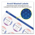 Office Jansan | Avery 22856 2.5 in. Diameter Durable White ID Labels with Sure Feed - White (72/Pack) image number 3
