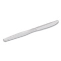  | Dixie KH017 Heavyweight Polystyrene Cutlery Knives Pack - Clear (1000/Carton) image number 1
