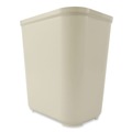 Trash & Waste Bins | Rubbermaid Commercial FG254300BEIG 7 gal. Fiberglass Wastebasket - Beige image number 1