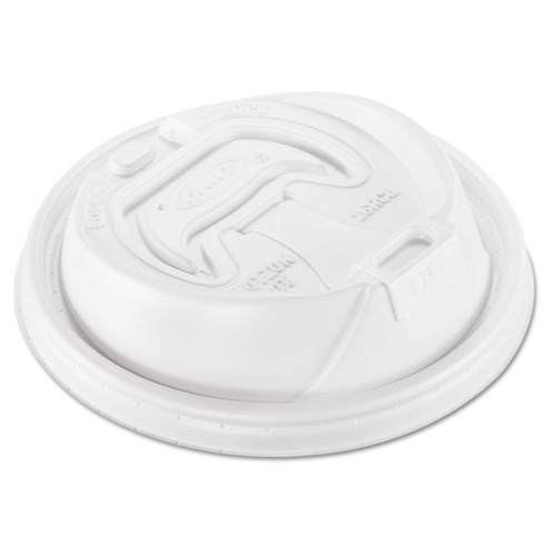 Just Launched | Dart 16RCL Optima Reclosable Lid for 12 - 24 oz. Foam Cups - White (10/Carton) image number 0
