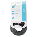Office Jansan | Velcro 90924 ONE-WRAP 0.5 in. x 8 in. Pre-Cut Thin Ties - Black/Gray (50/Pack) image number 0