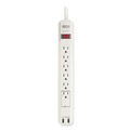 Tripp Lite TLP606USB Protect It! Surge Protector, 6 Outlets/2 Usb, 6 Ft Cord, 990 Joules, Gray image number 1