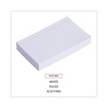 Office Jansan | Universal UNV47210EE 3 in. x 5 in. Ruled Index Cards - White (100/Pack) image number 4