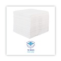 Office Jansan | Boardwalk BWK-V040QPW 12 in. x 13 in. DRC Wipers - White (1008/Carton) image number 4