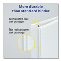 Office Jansan | Avery 79767 3 One Touch Slant Rings 0.5 in. Capacity 11 in. x 8.5 in. Heavy-Duty View Binder with DuraHinge - White image number 3