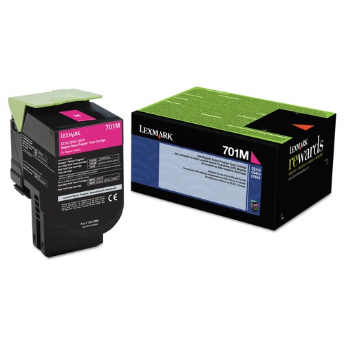 Ink & Toner | Lexmark 70C10M0 70C10M0 1,000 Page-Yield Return Program Toner - Magenta image number 0