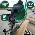 Miter Saws | Metabo HPT C10FCGSM 15 Amp Single Bevel 10 in. Corded Compound Miter Saw image number 4