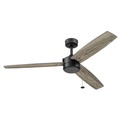 Ceiling Fans | Prominence Home 51466-45 52 in. Journal Contemporary Indoor Outdoor Ceiling Fan - Matte Black image number 1