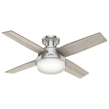 Hunter 50263 52 In Cranbrook Blush Pink Low Profile Ceiling Fan