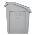 Trash & Waste Bins | Rubbermaid Commercial 2026695 Slim Jim 13 gal Polyethylene Under Counter Container - Gray image number 1