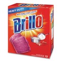 Cleaning Tools | Brillo 53335 3 in. x 3 in. Steel Wool Soap Pads - Gray/Pink (12/Carton) image number 3