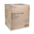 Food Trays, Containers, and Lids | Pactiv Corp. 0TH10601SGBX 8.5 in. x 11.5 in. x 1.25 in. 6-Compartment Foam School Trays - White (500/Carton) image number 2