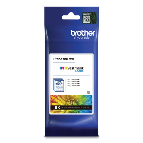 Ink & Toner | Brother LC3037BKS INKvestment 3,000 Page-Yield Super High-Yield Ink - Black image number 0