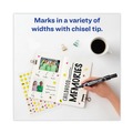 Office Jansan | Avery 98206 Broad Chisel Tip Large Desk-Style MARKS A LOT Permanent Marker Value Pack - Black (36/Pack) image number 9