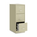 Office Filing Cabinets & Shelves | Alera 26120 15 in. x 22 in. x 40.19 in. Letter-Size 3-Drawer Economy Vertical File - Putty image number 3