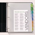 Office Jansan | Avery 11293 11.25 in. x 9.25 in. 8-Tab Insertable Style Edge Tab Plastic 1-Pocket Dividers - Translucent (1-Set) image number 2