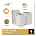 Trash & Waste Bins | Gritt Commercial GRI52030G4 30 Gallon Corrugated Cardboard Trash Can and Recycling Container, White, 4/Carton image number 3