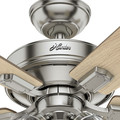 Ceiling Fans | Hunter 54206 52 in. Crestfield Brushed Nickel Ceiling Fan with Light image number 8