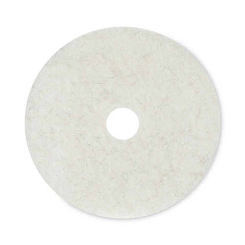 Cleaning Cloths | Boardwalk BWK4020NAT 20 in. Diameter Burnishing Floor Pads - Natural White (5/Carton) image number 0