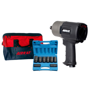 Aircat 1770 Xlk 3 4 In Compact Super Duty Impact Wrench Kit