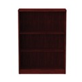  | Alera ALEVA634432MY 31.75 in. x 14 in. x 39.38 in. Valencia Series 3-Shelf Bookcase - Mahogany image number 2
