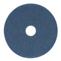  | Boardwalk BWK4014BLU 14 in. Diameter Scrubbing Floor Pads - Blue (5/Carton) image number 0