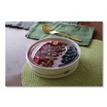 Food Trays, Containers, and Lids | Eco-Products EP-BSC32S-GS GreenStripe 7.28 in. Diameter x 2.48 in. 32 oz. Paper Food Containers - White (300/Carton) image number 5