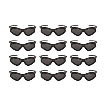Ansell 65336 V30 Nemesis Foam Safety Glasses - Black Nylon Frame/Smoke Polycarbonate Lens (12/Carton)