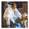 Bib Overalls | Ansell KCC 46105 A30 Elastic-Back and Cuff Coveralls - Double Extra Large, White (25/Carton) image number 5