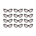 Eye Protection | Ansell 65335 V30 Nemesi Foam Safety Glasses - Black Nylon Frame/Clear Polycarbonate Lens (12/Carton) image number 0