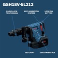 Demolition Hammers | Factory Reconditioned Bosch GSH18V-5L212-RT 18V Brushless SDS-max Cordless Demolition Hammer Kit (12 Ah) image number 1