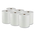 Cleaning & Janitorial Supplies | Scott 02000 8 in. x 950 ft. 1.75 in. Core 1-Ply Essential High Capacity Hard Roll Towels - White (6 Rolls/Carton) image number 1